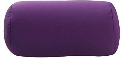 uminilife 31x17cm Micro Mini Microbead Roll Pillow Neck Column Pillows Squishy Mooshi Beads Offer Comfort & Support for Travel (Purple)