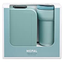 Mepal - Geschenkset Lunch - Lunch Set mit Lunchbox & Kaffeebecher To Go - Lunchbox Take a Break & Reisebecher Ellipse - 900 ml & 275 ml - Nordic Green