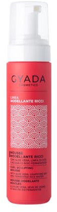 GYADA COSMETICS, Mousse Modellante, per Capelli Ricci e Mossi, Effetto Definito, +29% Azione Anticrespo, Migliora la Tenuta Senza Appicciare, con Aloe Vera, Linfa di Vite e Acqua di Riso, 200 ml