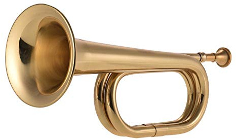 B Wohnung Bugle Anruf Trompete Kavallerie Horn Messing Instrument Mundstück Für Schulband