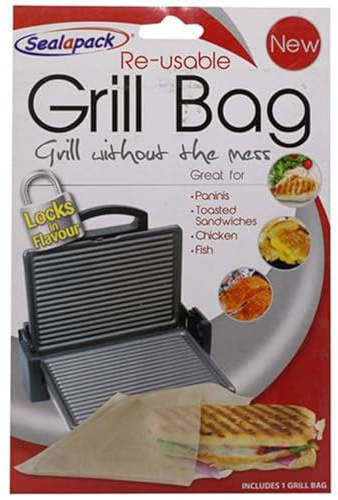 Reusable Grill Bag Paninis Toasted Sandwiches Chicken Fish No Mess and Hassle (5)