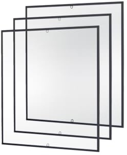 empasa Insektenschutz Fliegengitter Fenster START Set Fliegenschutz | Alurahmen Mückengitter als Selbstbausatz in 100 x 120 cm, verschiedene Sets und Farben, Farbe:anthrazit, Ausführung:3er Set