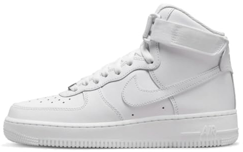 NIKE -Sneakers Mid -Chiusura con Lacci E Strappo -Tomaia in Pelle -Fodera INTESSUTO -Suola in Gomma