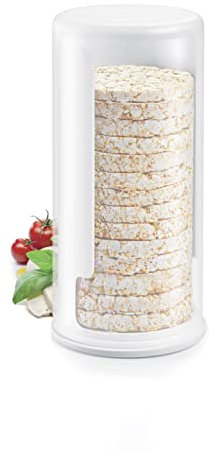 Tescoma 896966 4Food Storage Containers, Cakes Container, Round Biscuit Container, Plastic