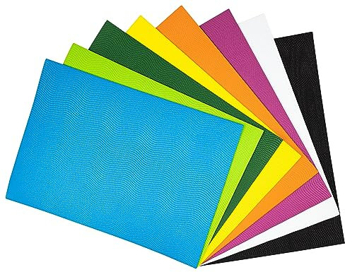 Interdruk - Fogli di Schiuma Eva Carta Colorata Spugna Artigianale A4 - Wave