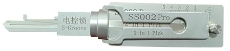 SS002 Türschloss-Pick- und Decoder-Werkzeug für zivile Türschloss, professionelle Schlosserwerkzeuge, schneller Öffner (SS002)