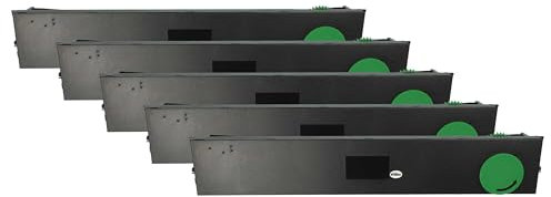 vhbw 5X Farbband Schriftband Ersatz für Wincor Nixdorf 01750080000 für Nadeldrucker, Bondrucker - Schwarz