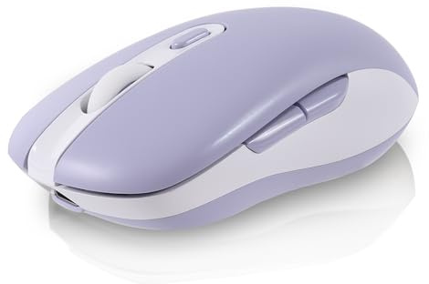 Ratón Bluetooth, ratón ergonómico recargable, ratón inalámbrico, batería recargable, multidispositivo (tres modos: BT 5.0/3.0+2.4G), ratón inalámbrico silencioso, 6 botones para PC/ordenador/ordenador