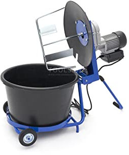 HBM Mélangeur Professionnel 50 litres, mélangeur pour Colle à carrelage, Ciment, Peinture, Vernis, résine époxy, Gravier