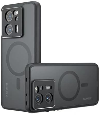 JNERBUYI Funda Anticaída para Xiaomi 13T 5G/Xiaomi 13T Pro 5G, Carcasa Magnética, Admite Soporte para Coche y Carga Inalámbrica, Funda Mate Antihuellas.
