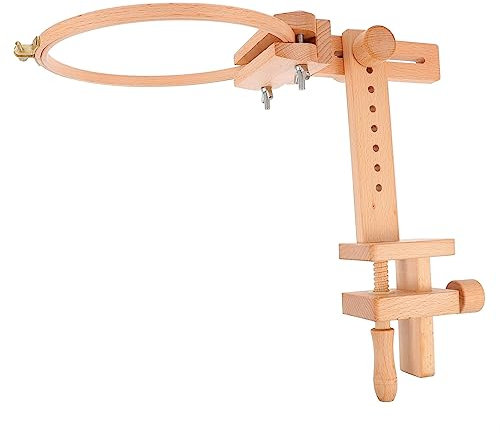 Operitacx Stickrahmen Aus Holz Mit Drehfunktion Für Kreuzstich Diy Stickrahmen Zum Basteln Stickringe Aus Buchenholz Für Kleine Stickereien