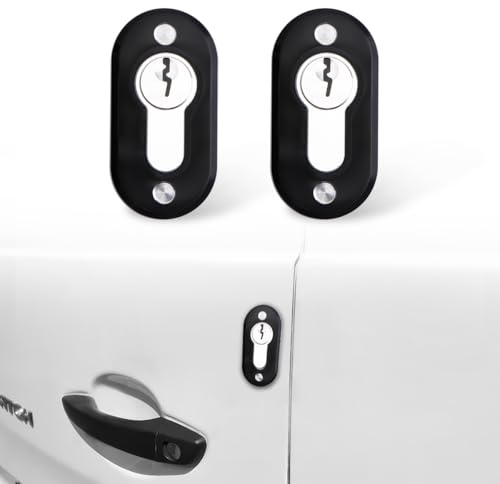 JERICMOTO 2PCS Dummy False Door Lock for Vans/Commercial Vehicles, Anti-Theft Deterrent Security Lock Protection Kit for Lorries, Trucks, Caravans, Motorhomes