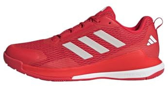 adidas Novaflight 2 inomhussko, yttermaterial av textil, röd, Pure Ruby Zero Metalic Cloud White, 42 EU