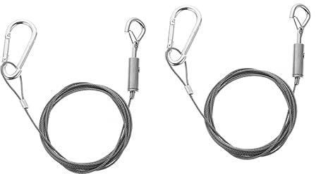 Homoyoyo 2piezas Cuerda Alambre Acero Inoxidable Resistente Colgar Lámparas Gancho Colgador Marcos Cuadros