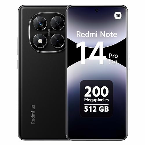 Xiaomi Redmi Note 14 PRO 5G 12/512GB Negro Medianoche Libre