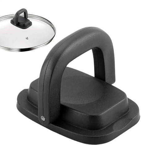 Maniglia Pieghevole del Coperchio Pentola - Pomello Antiscottatura in Vetro