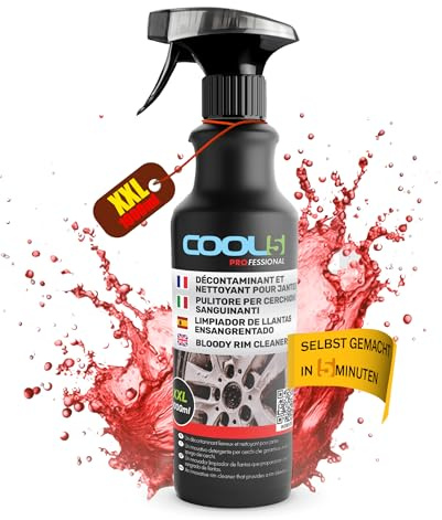 COOL5 Felgenreiniger - XXL Allradreiniger, Felgenreiniger für alle polierten, verchromten und matten, 1000 ml + Universalreiniger 500 ml