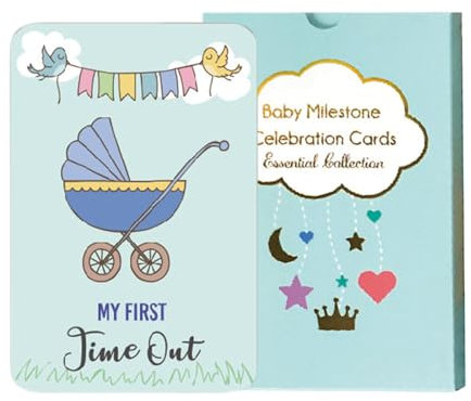 Besreey Monatliche Kindermeilenstein, Kinder Meilensteinkarten | Bunte Monate Zeichen,50x lustige Babyscheiben, entzückende Babypartydekorationen für Partys
