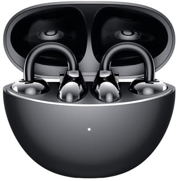 HONOR Choice Earbuds Clip, 36 Stunden Bluetooth Kopfhörer, Noise Cancelling Open-Ear-Kopfhörer, Bluetooth 5.3 Headset mit Mikrofon, IP54 Wireless Earphones, Schwarz