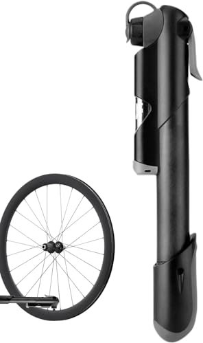 Kompakte Fahrradpumpe, kleine Fahrradpumpe - Kleine Fahrradreifenluftpumpe tragbar,Aluminiumzyklus-Inflationsinstrument, kompakte Rahmenpumpe mit Montagehalterung für Ball