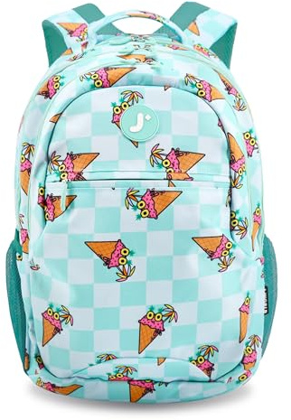 J World Cornelia Middle School Backpack for Kids. Student Laptop Bookbag, Ice Cone