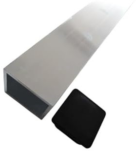 Schneck Bodenhülse für Sonnensegelmast 60x60mm 50cm Länge inkl. Abdeckkappe Pfosten, Mast, Sonnensegel, Fahnenmast, Beschattung