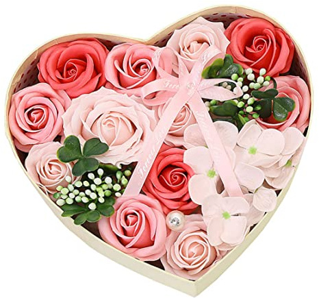 Savon de bain Rose Fleur florale Bouquet de pétales rose parfumés pour la Saint-Valentin