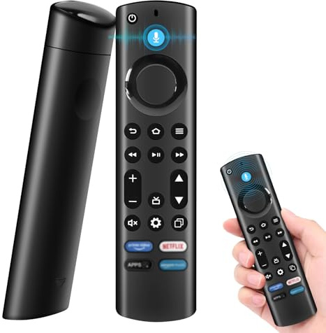 Ersatz-Sprachfernbedienung, Ersatz Fernbedienung mit Sprachfunktion, Kompatibel mit Smart TVs Stick 4K Max (2. Gen.),Smart TV-4-Serie, Smart TV Cube (3. Gen.),Smart TV-Omni-Serie & Omni-QLED-Serie