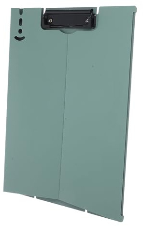 Hemobllo Porte-bloc avec Support Rigide pour Bureau et École Planche à Pince Multifonction PP pour Documents et Écriture Dossier Organiseur de Fichiers Portable Vert Foncé