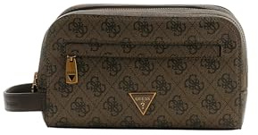 GUESS Kulturbeutel Milano Necessaire Coffee braun