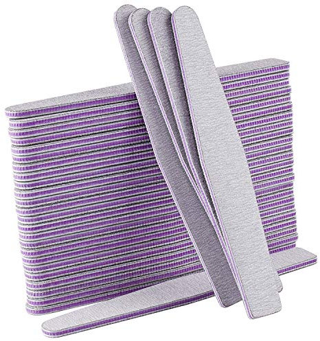 AYITOO 50 Stück Nagelfeilen 100/180 Feilen Nägel Doppelseitige Feilen für gelnägel nagelfeile profi Maniküre Nagelkunst Form Diamant