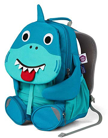 Affenzahn Affenzahn Großer Freund - Kindergartenrucksack für 3-5 Jährige Kinder im Kindergarten und Kinderrucksack für die Kitay, hai grün