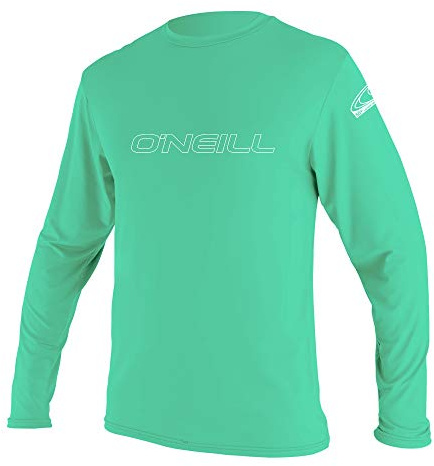 O'Neill Youth Basic Skins L/S Sun Shirt - Light Aqua, 16