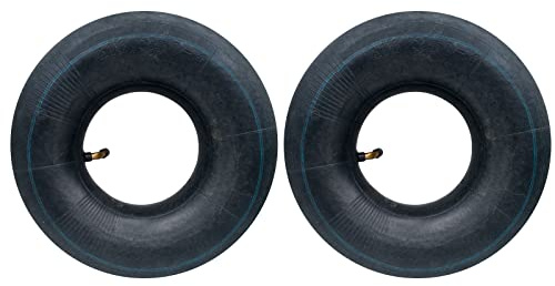 2PCS Wheelbarrow Inner Tube 4.10/3.50-4 Bent Valve fits 10 Wheelbarrow Tire, Lawn Movers, Hand Trucks, Carts Replacement Inner Tubes