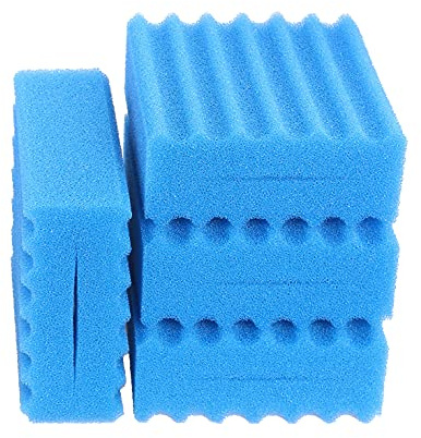 INGVIEE 6 Stück Kompatibel Blau Grob Filterschwamm für Sunsun CBF-350 CBF-350B CBF-350C CBF-550 Teich Filter