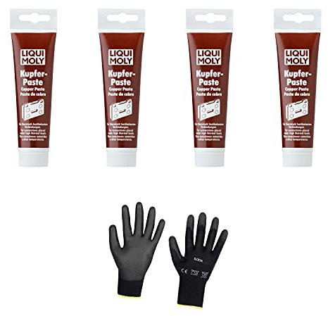 Iloda 4xOriginal Liqui Moly 100g Kupferpaste 3080 Schutzhandschuhe