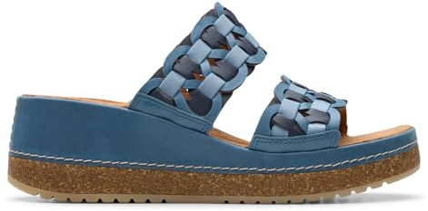 Clarks - Kassanda Mule, Sandalia De Las Mujeres, Blue Combi,