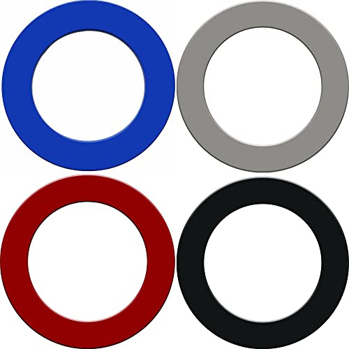 GORILLA DARTS PU Dartboard Surround Wall Protector Blue Grey Red Black