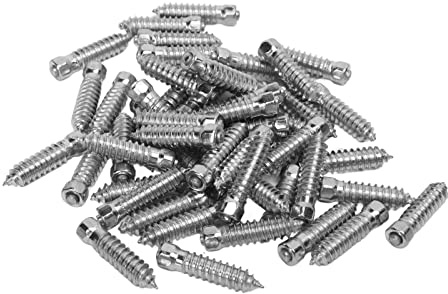 Carbide Screw Tire Spikes Snow Spikes Anti-Rutsch/Anti-Eis für Auto/Schneemobil/Traktor/ATV/UTV/Motorrad/kurze Stollen/Fahrräder/Schuhe – 50 Stück