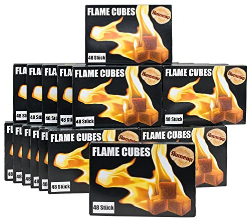 288x / 576x / 1152x / 2304x Accendifuoco Barbecue Grill Accendino Forno Accendino Carbone Grill Camino Forno Flameup, Numero di confezioni:24 confezioni = 1152 cubetti