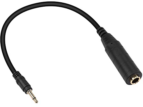 PNGKNYOCN Cavo da 1/8 a 1/4 Mono, 30 cm di cavo audio da 3,5 mm 1/8 TS Mono maschio a 6,35 mm 1/4 Mono maschio per amplificatore, laptop, chitarra (3.5mm TS)
