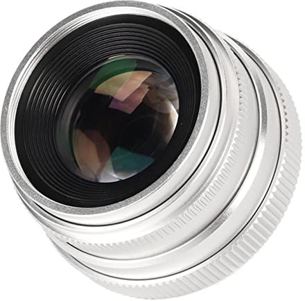 Obiettivo a Focale Fissa F1.6 da 35 Mm con Messa a Fuoco Manuale, Apertura F1.6 Visualizzazione a 18 Gradi Rivestimento Multistrato MC Attacco C, Obiettivo Fisso per la Fotografia