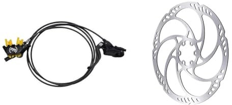 Magura 2700477 MT5, 2-Finger Aluminium-Leichtbau-Hebel & Disco freno per bicicletta Storm HC, Ø 203 mm, 6 fori, 6 viti, colore: argento