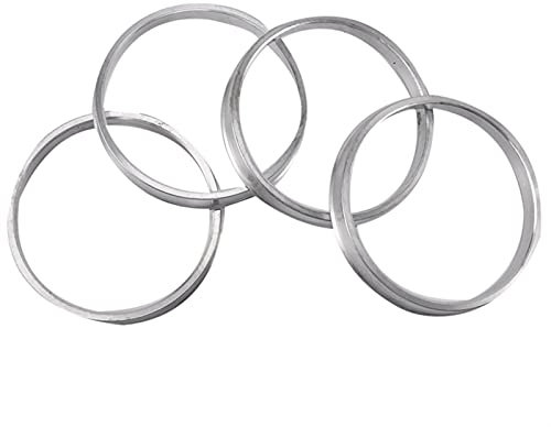Zentrierringe,Radnaben-Zentrierringe 4 stücke Aluminium Zentric Zapfen Hub Ringe Rad Spacer Set 67.1mm ID bis 73.1mm od