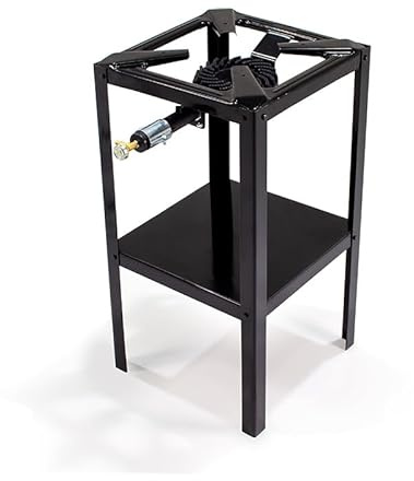 Cook-by OMAC - Hornillo de hierro fundido con forma de dragón Cook y Grill, 40 x 40 x 80 cm, color negro, homologado