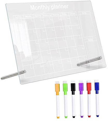 Tofficu Acryl-memoboard Schreibtafel Für Tisch Memo Board Acryl-notiztafel Home Office Tischtafel Acryl-schreibtafel Multifunktions-bürobedarf
