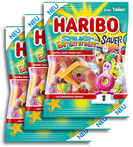 3er Pack Haribo Sauer Brenner sauer 3 x 160g