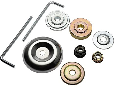 9 Stück/Set Gartenmaschine Rasenmäher Adapter Unkrautschneider für Kopfadapter für Rasentrimmer Bürste