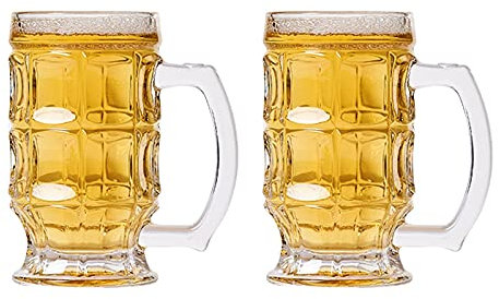 SBJKLYRN Vasos de Cerveza， Vaso de pinta personalizado, vaso de cerveza, vasos de cerveza únicos, taza de cerveza personalizada, tazas de cerveza aisladas for hasta 14 onzas