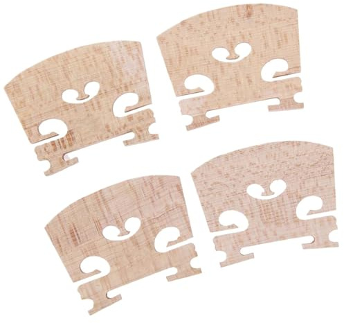 4er Pack Violinenbrücke Handgefertigt Ahornholz Für 4/4 Größe Musikinstrumentenzubehör